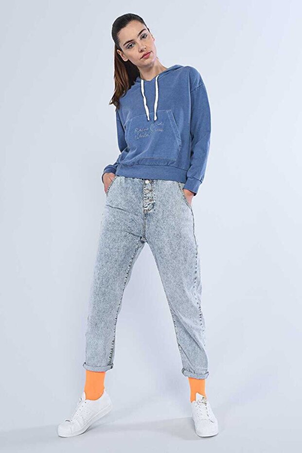 Harper Blue Women's Hooded Hoodie