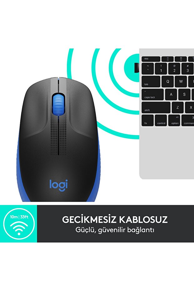 Logıtech M191 Blue Mouse 910-005909 - 2