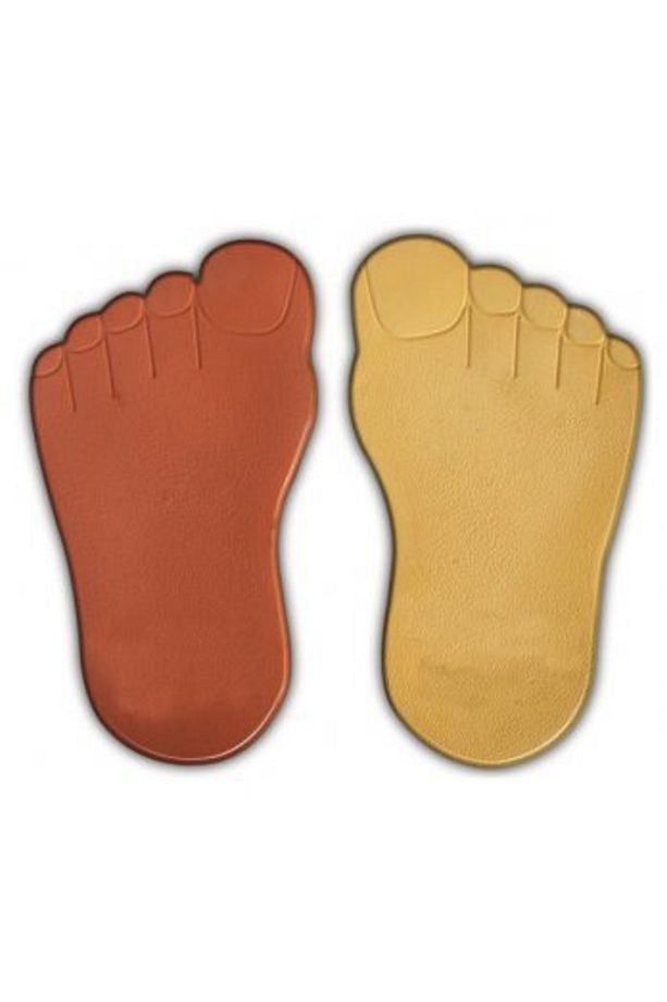 Dekoratif Plastik Çimtaşı Kalıbı Çim Taşı Ayak Sol (5 Adet) - 3