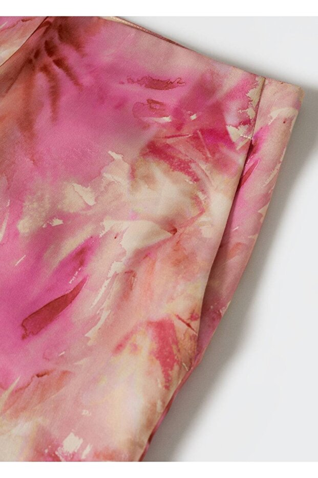 Gemusterte Satinhose - 7