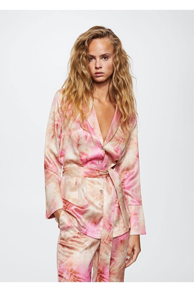 Gemusterte Satinhose - 8