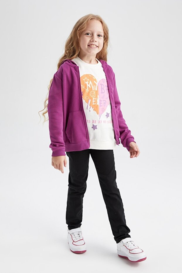 Girl's Slim Fit Back to School Trousers