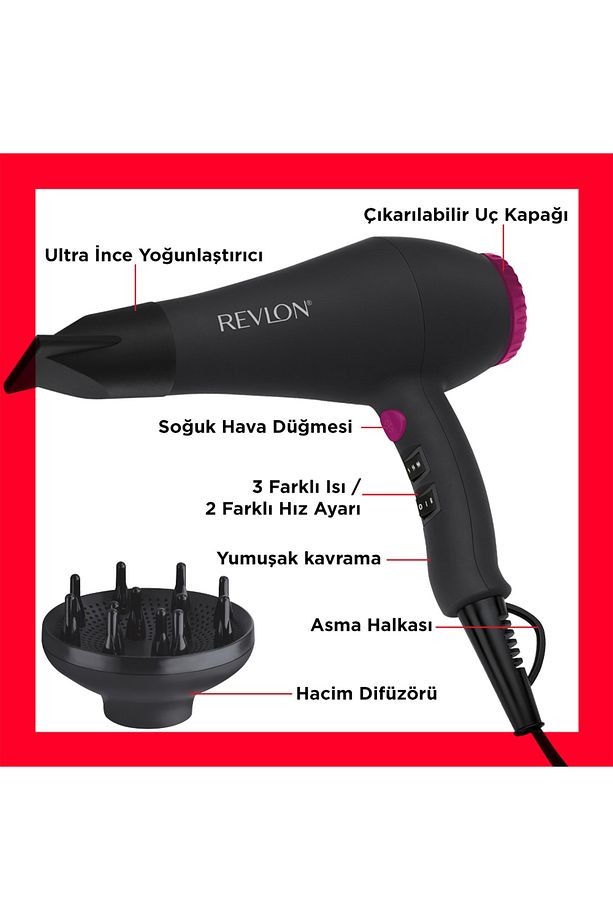 AC Motorlu Difüzörlü Ionic Saç Kurutma Makinesi RVDR5251E1 - 4
