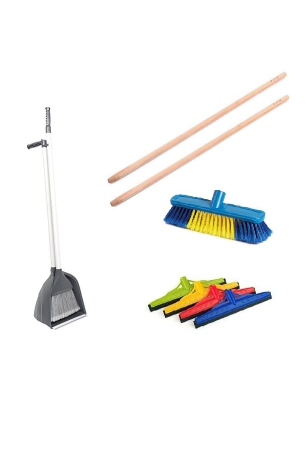 Checkers 40cm + Floor Brush + Chamber Dustpan + 2 Horn Stick