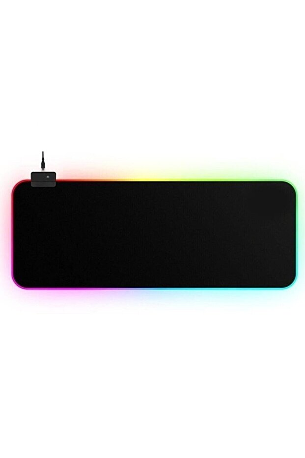Mouse Pad Led Işıklı Baskısız Siyah Renk Mouse Pad Kaymaz Taban Gaming Mouse Pad 78x30cm Mimb