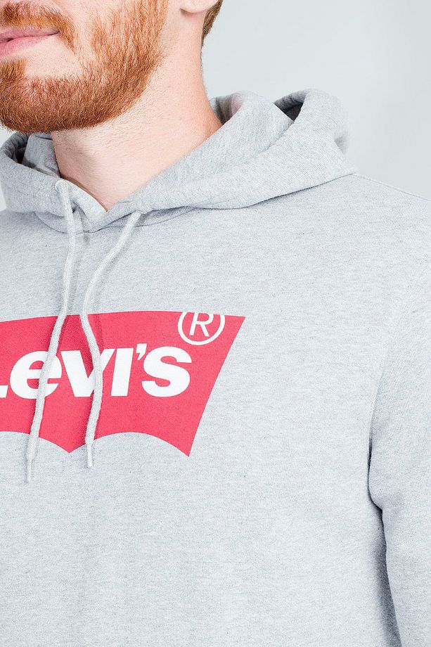 Pamuklu Regular Fit Kanguru Cepli Kapüşonlu Sweat Erkek Sweat A2441 - 4
