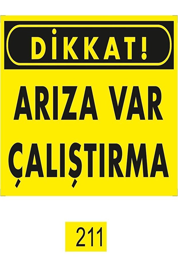 Caution Warning/Warning Sign with Fault