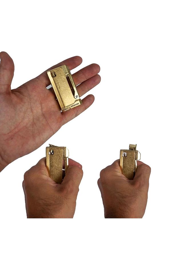 Promise Metal Çakmak , Benzinli Çakmak, Puro Çakmağı, Pipo Çakmağı - 4