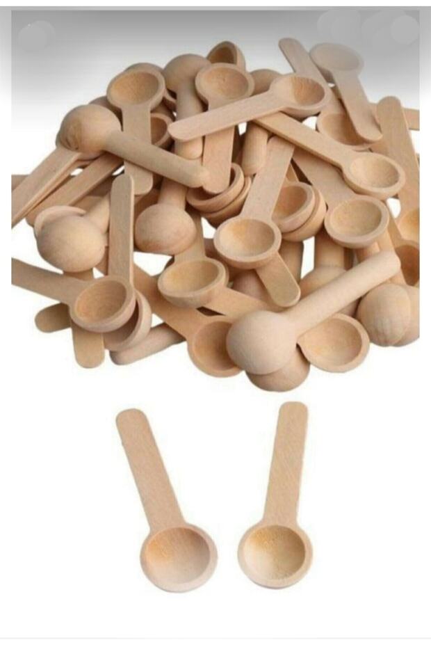 Bambu Baharat Kaşığı 6 Adet - 1