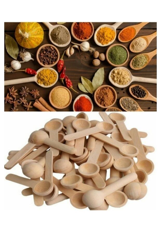 Bambu Baharat Kaşığı 6 Adet - 2