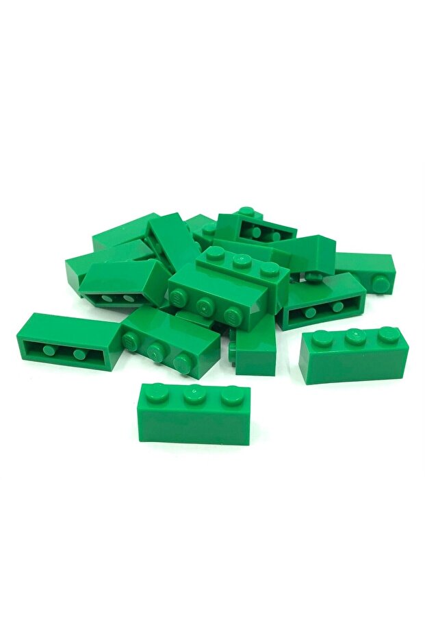 Original Accessory Custom Moc Creator Brick 1 X 3 Green 5 Pieces to Send