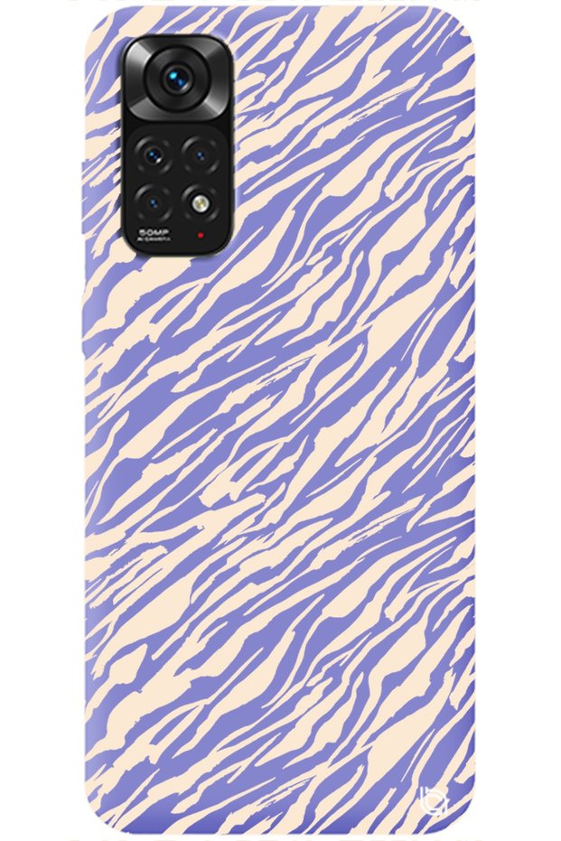 Xiaomi Redmi Note 11S Lilac Premium Velvet Stripes Patterned Silicone Phone Case
