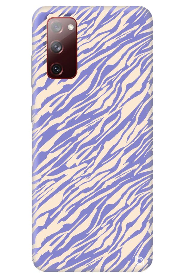 Samsung A03S Lilac Premium Velvet Stripes Patterned Silicone Phone Case