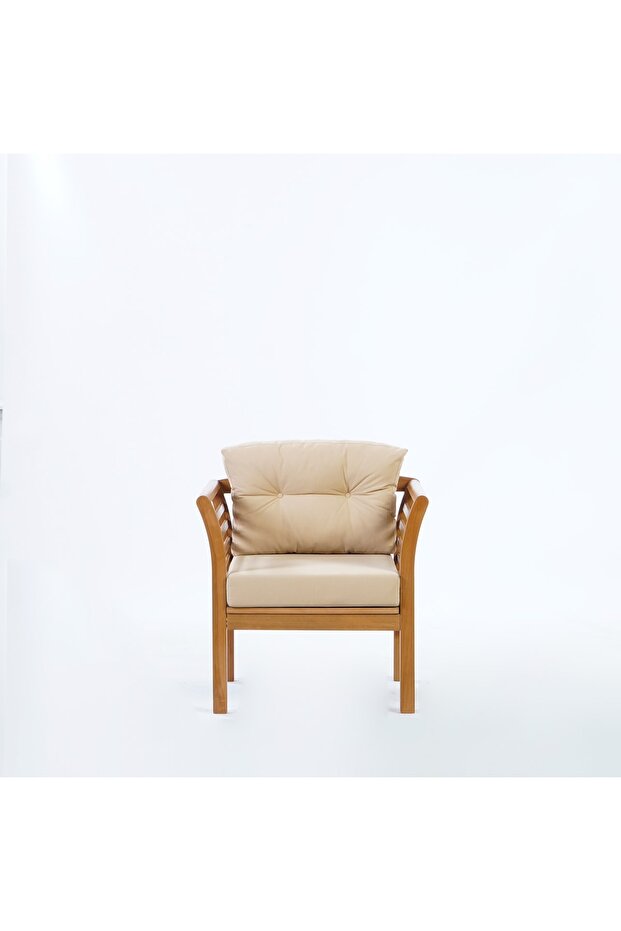 Simira Ahşap Demonte Tekli Berjer - 2