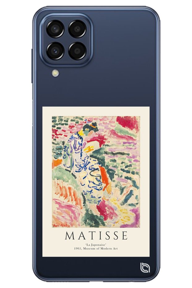 Samsung M22 Clear Premium Matisse Patterned Silicone Phone Case