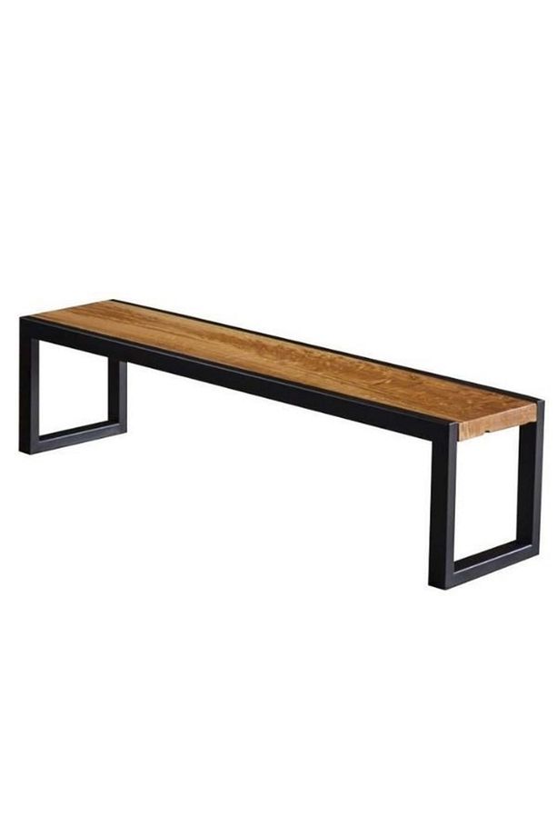 Burro Masif Bench, Bench Puf, Yatak Ucu Bench, Yemek Masası Bench - 2