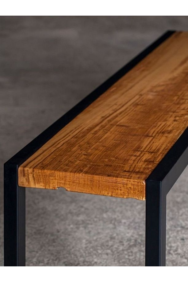 Burro Masif Bench, Bench Puf, Yatak Ucu Bench, Yemek Masası Bench - 4
