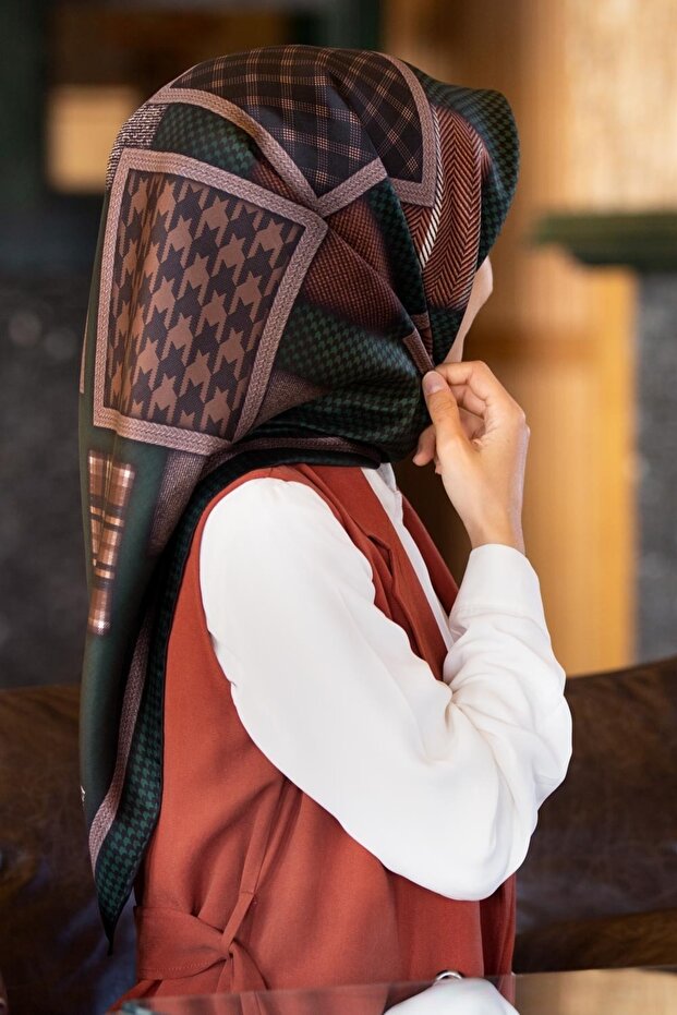 Twill Ipek Eşarp - 1