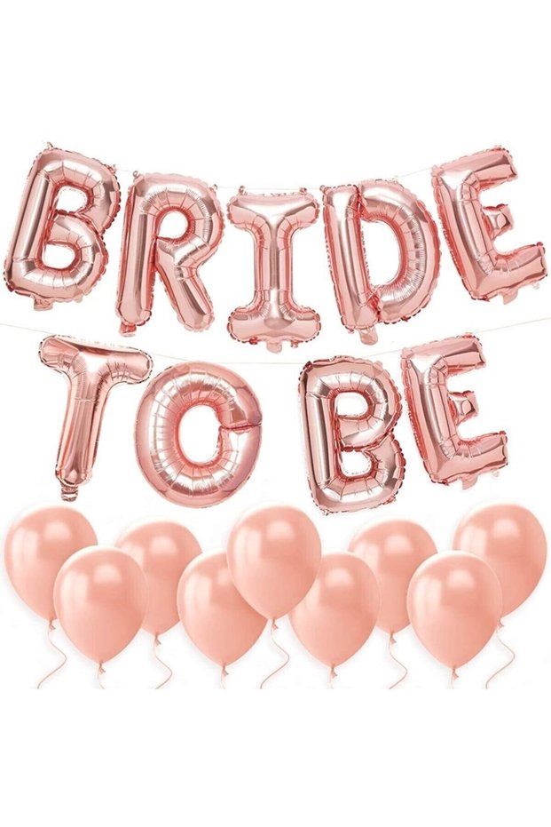 Best Bride to Be Rose Gold Foil Balloon Bachelorette Balloon Set