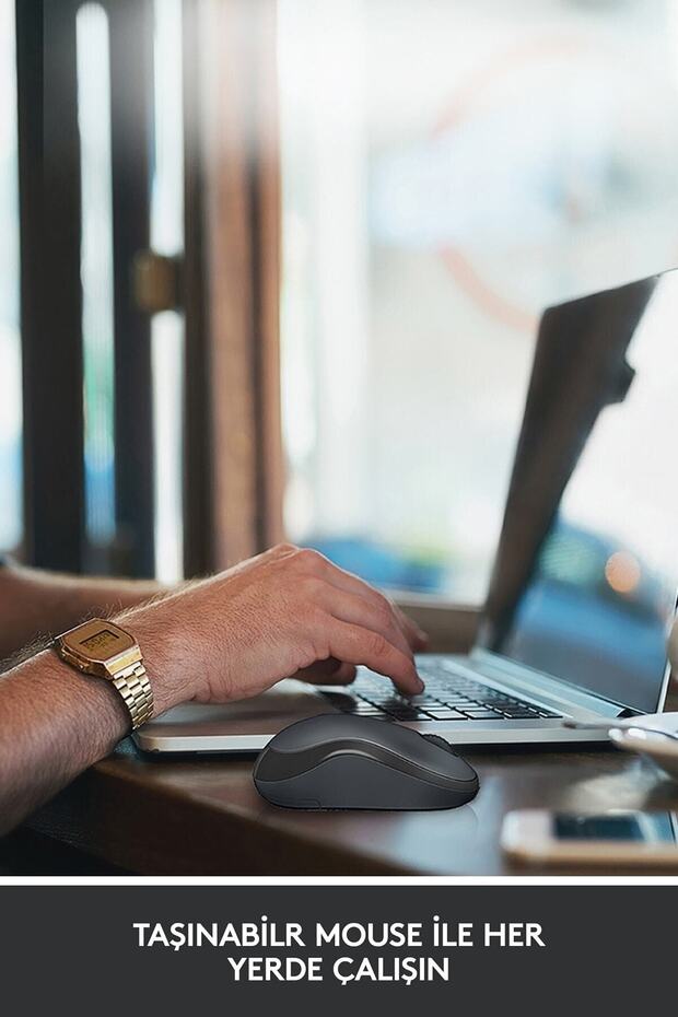 M220 Sessiz Kompakt Kablosuz Mouse  Kırmızı - 7