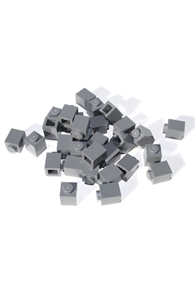Accessory Custom Moc Creator Brick 1 x 1 Dark Gray Brick (8 pieces included)