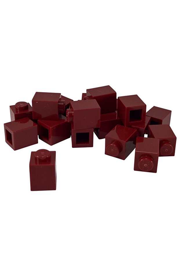 Accessory Custom Moc Creator Brick 1 X 1 Burgundy Brick 4 Pieces to Send