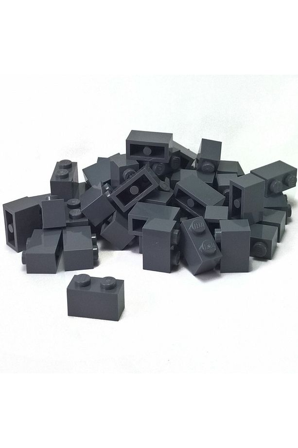 Orjinal Aksesuar Custom Moc Creator Brick 1 X 2 Koyu Gri Tuğla 4 Adet Gönderilecek - 1