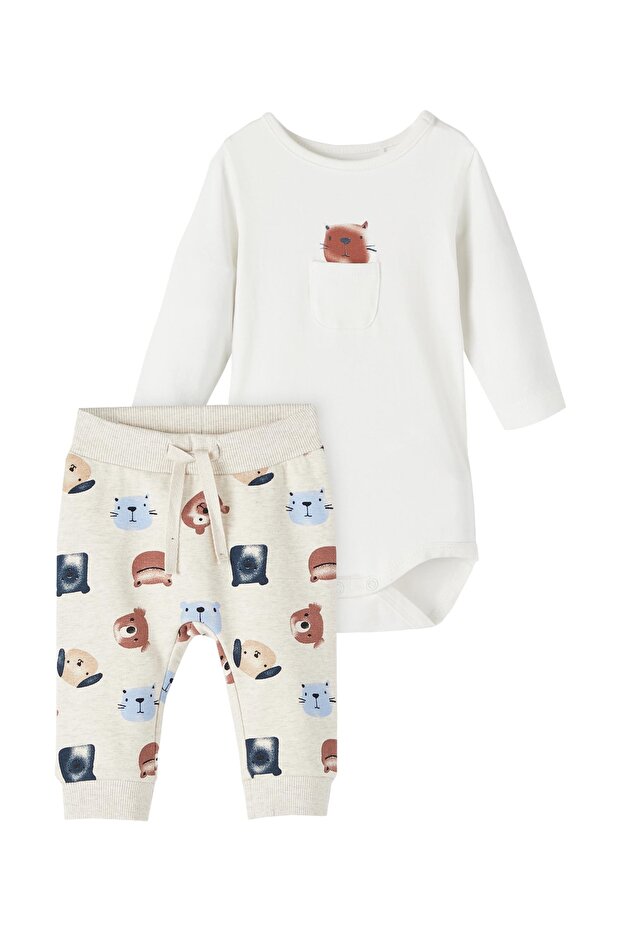 Weißer Baby-Body und Body - Name it - 1