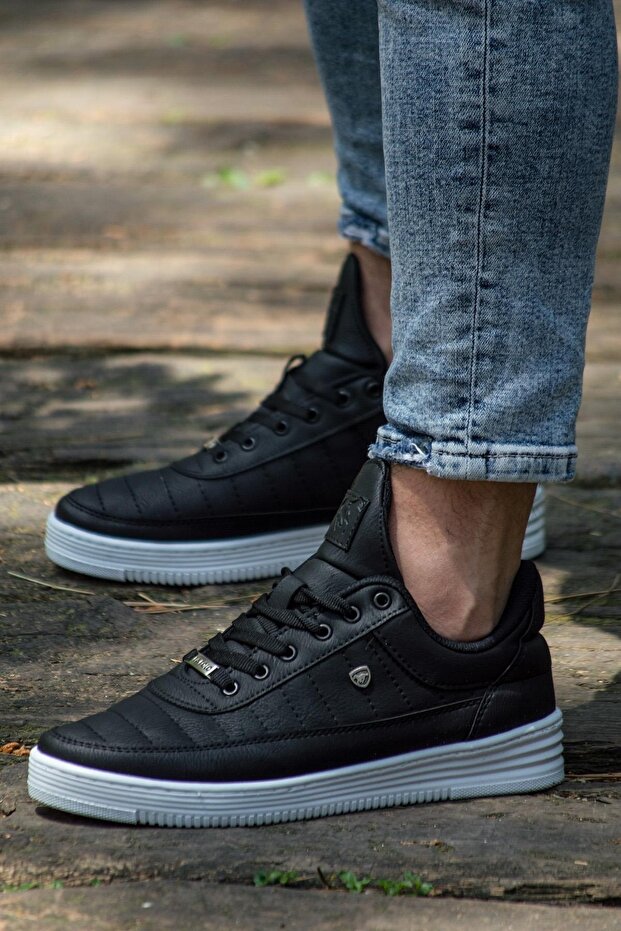Black - 07 Stitched Unisex 14-Color Casual Shoes