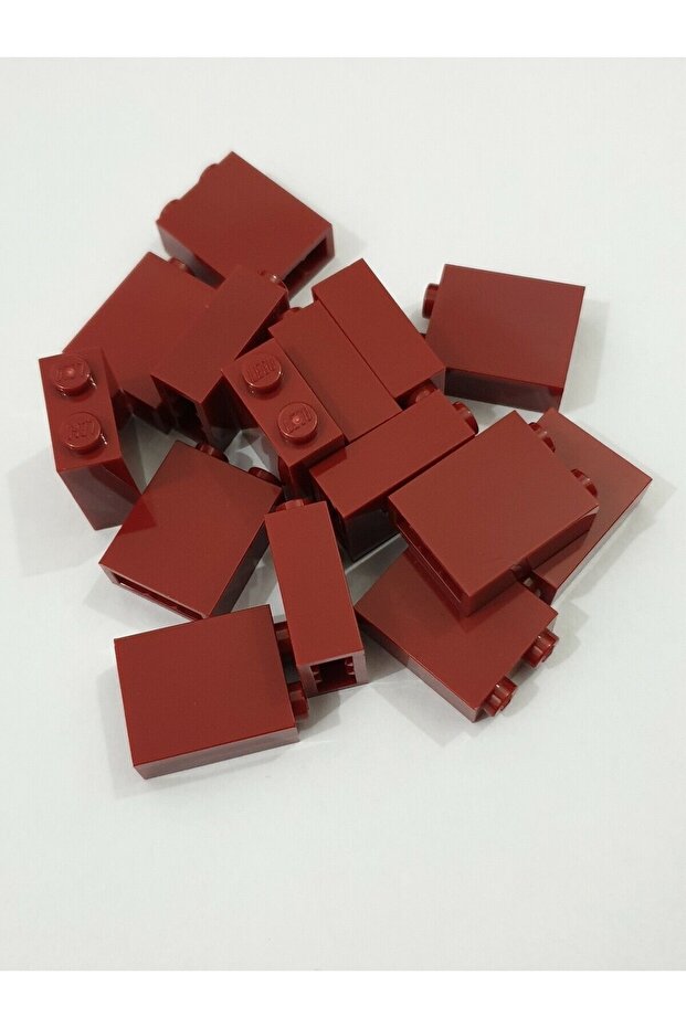 Original Accessory Custom Moc Creator Brick 1 X 2 X 2 Maroon Brick 7 Pieces to Send