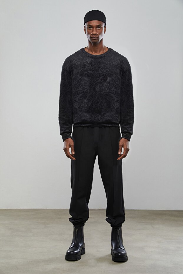 Etnik Velvet Sweatshirt - 3