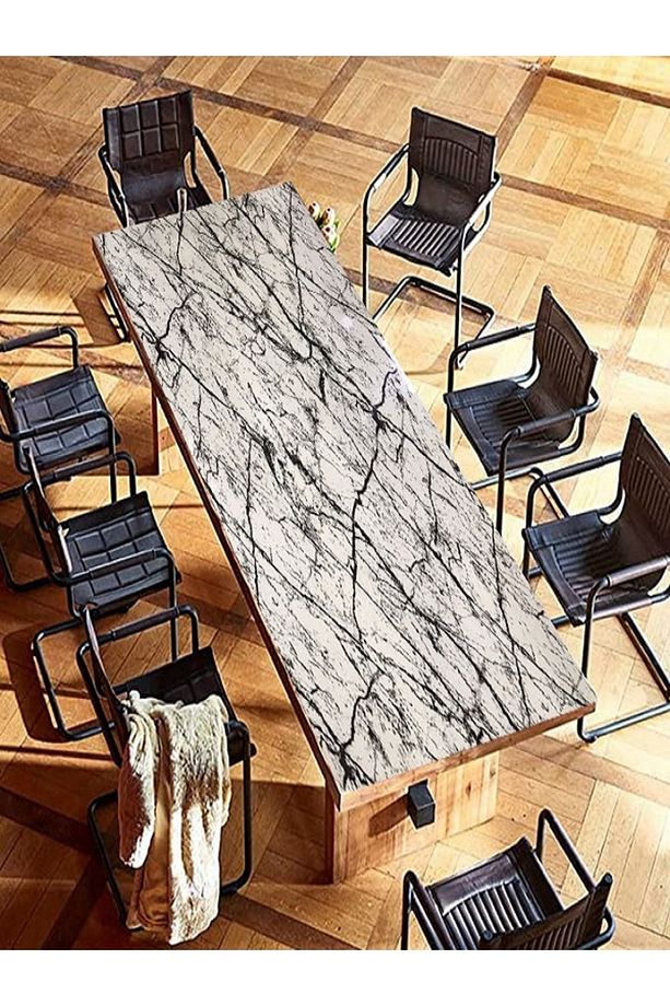 1.2mm | Desenli Pvc Masa Ve Masa Örtüsü Koruyucu | Masa Pedi | Koruyucu Mika | Asetat Masa Örtüsü - 4