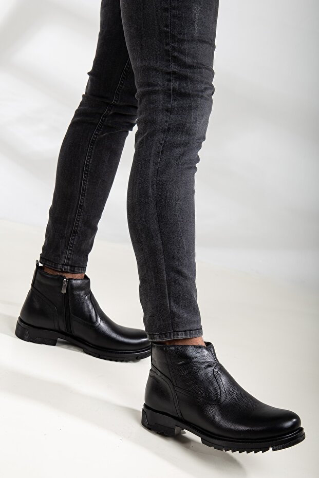 Yağlıoğlu Genuine Leather 5020 Fur Cold-Proof Daily Boots