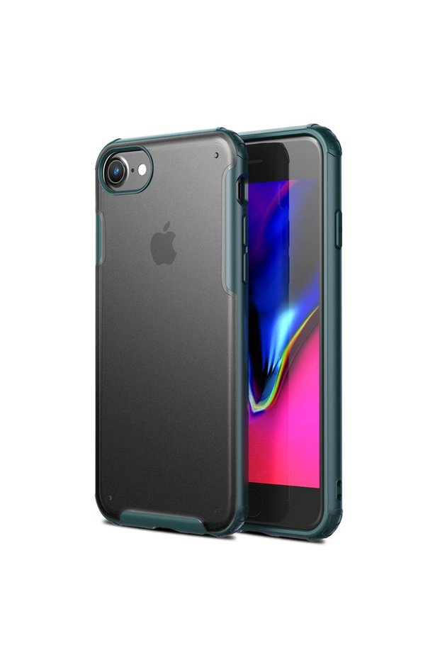 iPhone 7 Case, Microsonic Frosted Frame Green