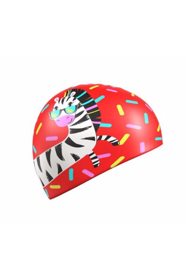Zebra Desenli Silikon Çocuk Bonesi
