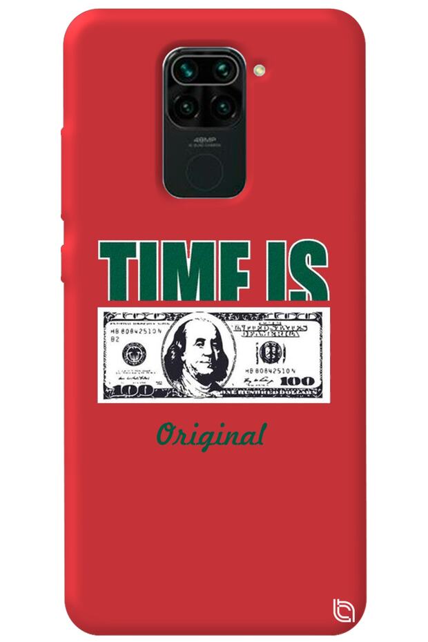 Xiaomi Redmi Note 9 Red Premium Velvet Money Patterned Silicone Phone Case