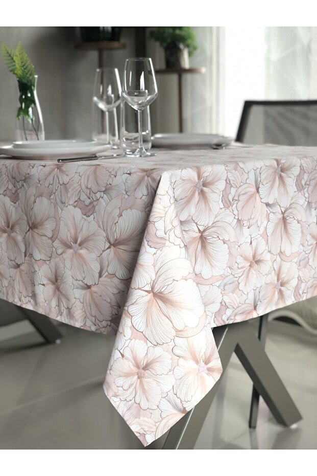 Special Stitched, Pearl Tablecloth 130x170 Cm 4-6 Persons