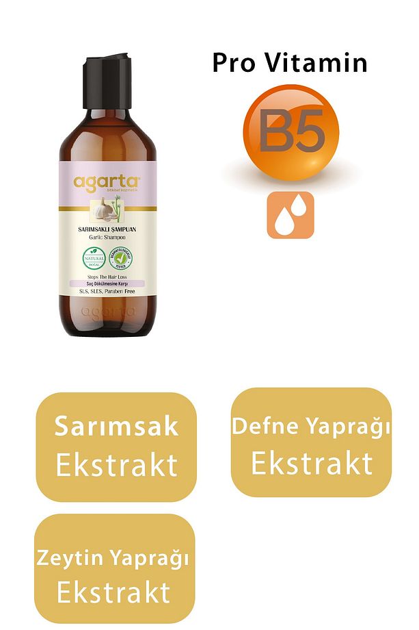 Doğal Şampuan Sarımsak 400 ml - 3