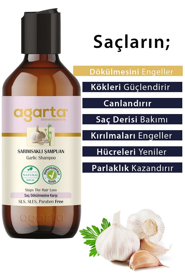 Doğal Şampuan Sarımsak 400 ml - 4