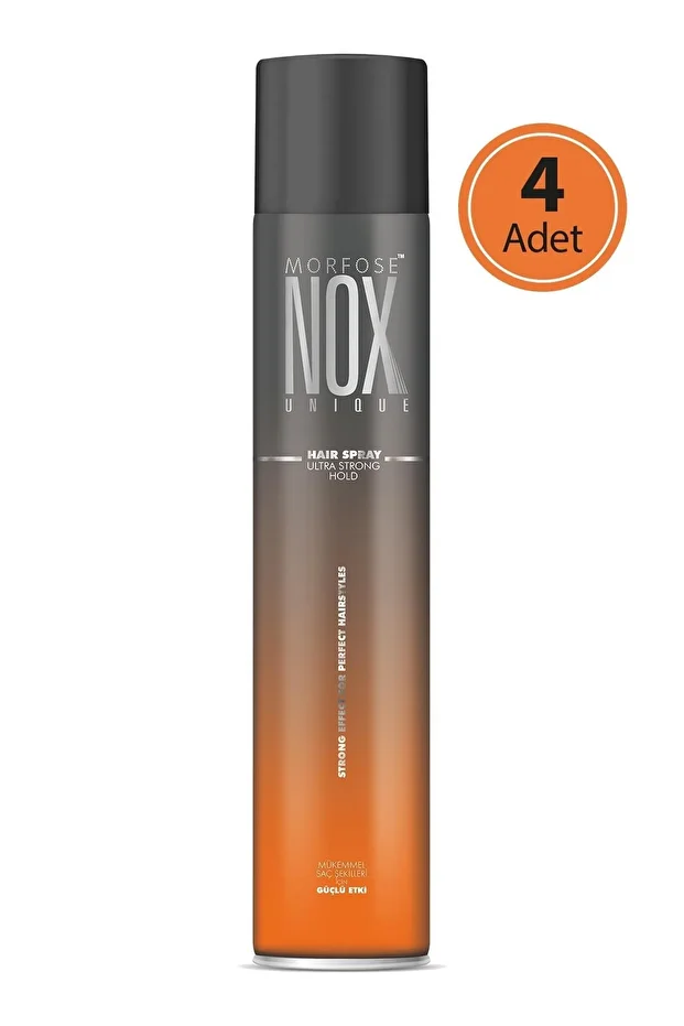 Nox Ultra Strong Hold Saç Spreyi 400 Ml 4 Adet - 1