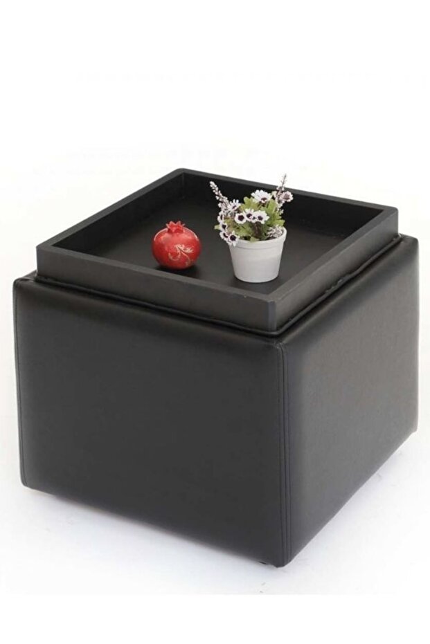 Sehpalı Puf Siyah - 1