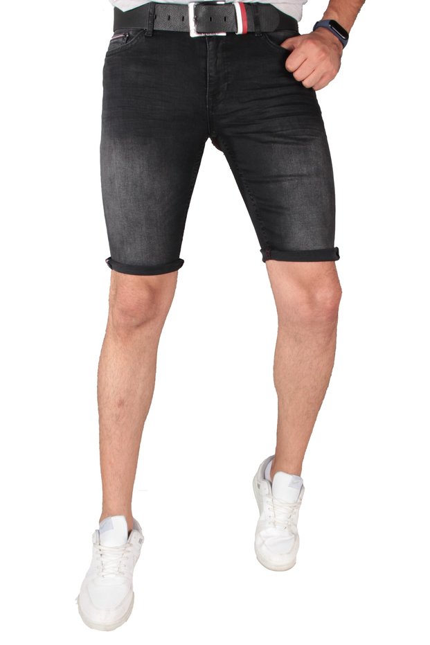 Men's Lycra Comfortable Fit Jeans Capri 1261