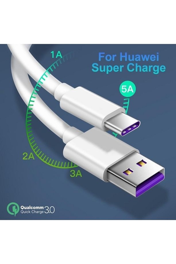 Orjinal Huawei P20 Pro Type C 5a 1m Mor Hızlı Şarj Ve Data Kablosu - 8