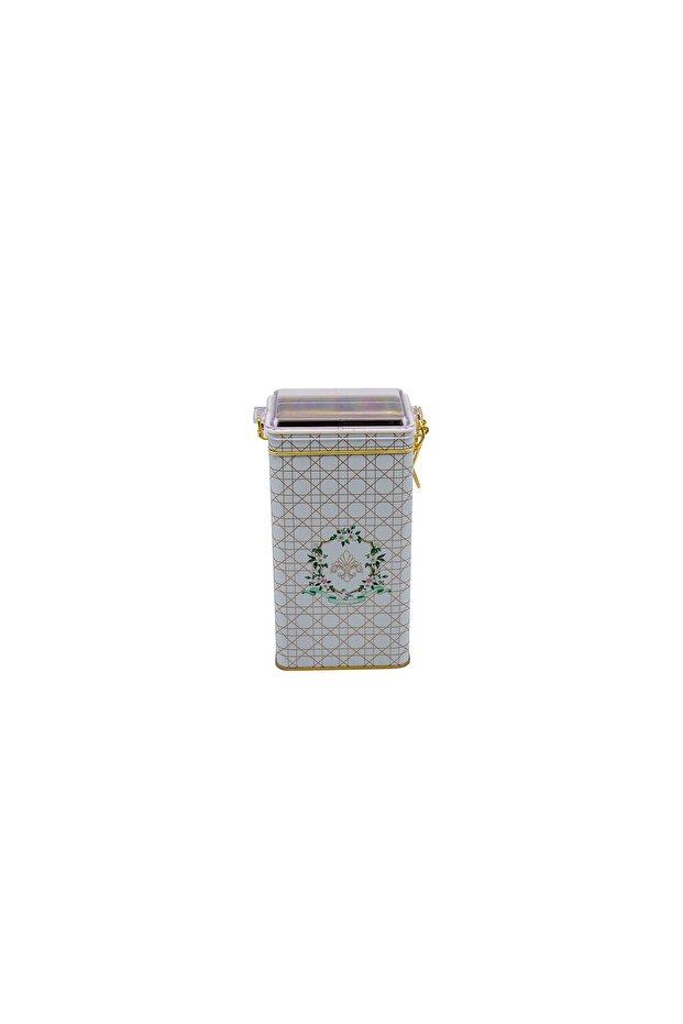 Er053-u7 Rosy Patterned Rectangular Metal Storage Container 8x10 Cm - 2