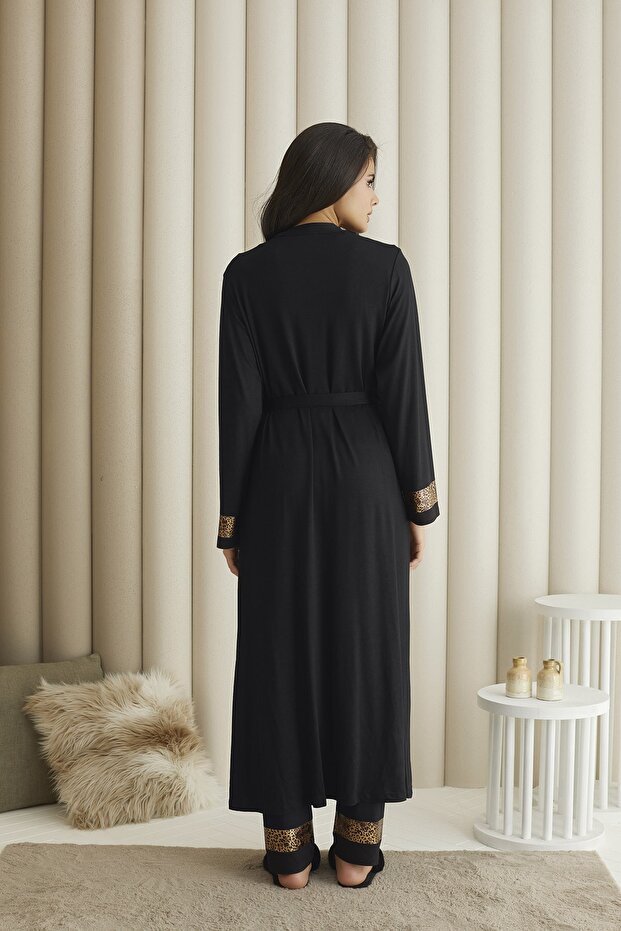 14261 Kadın Baskılı Tek Sabahlık - 2