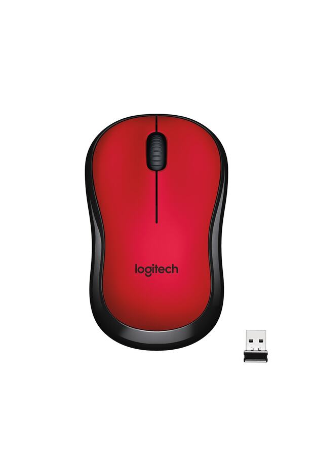 M220 Sessiz Kompakt Kablosuz Mouse  Kırmızı - 1