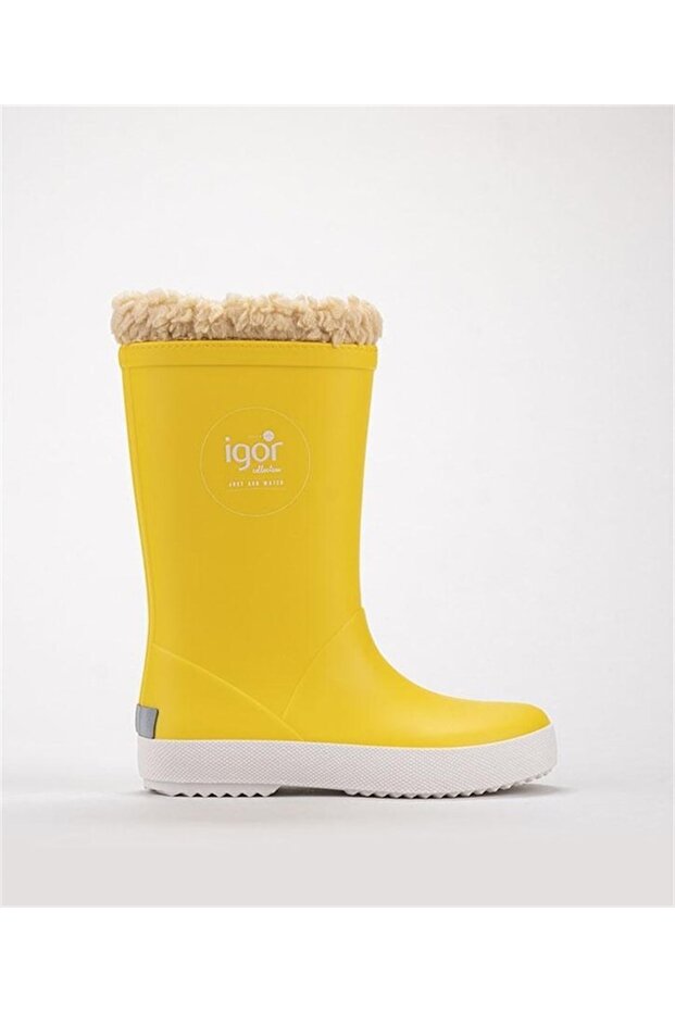 W10207 Splash Nautico Borreguito Brand Unisex Rain Boots Yellow