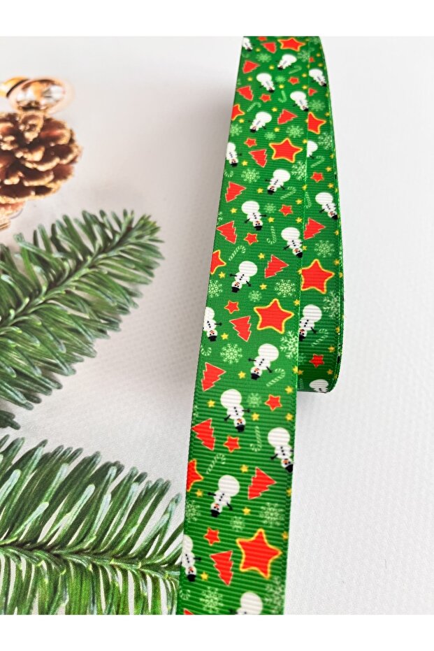New Year Ribbon Grosgrain 10 Mt Yk07