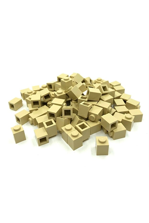 Original Accessory Custom Moc Creator Brick 1 X 1 Tan Tan Brick 8 Pieces Will Be Sent