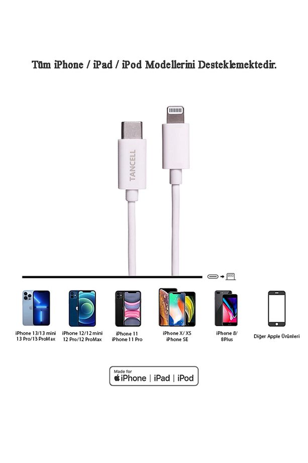 Iphone Type-c Lightning Şarj Kablosu Orjinal Mfi Lisanslı Data Kablosu (1m) Iphone Şarj Kablosu - 3